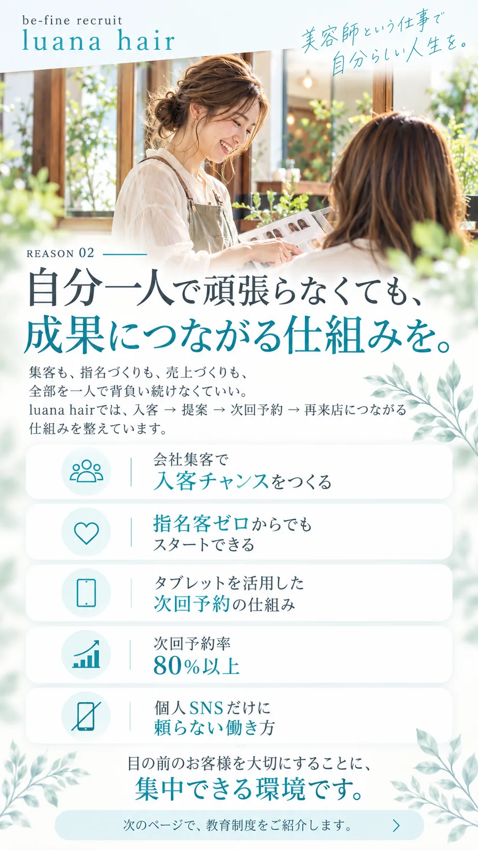 自分一人で頑張らなくても、成果につながる仕組みを
